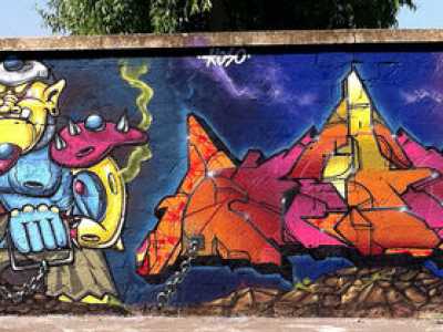 Graffiti realizzati da writers baresi